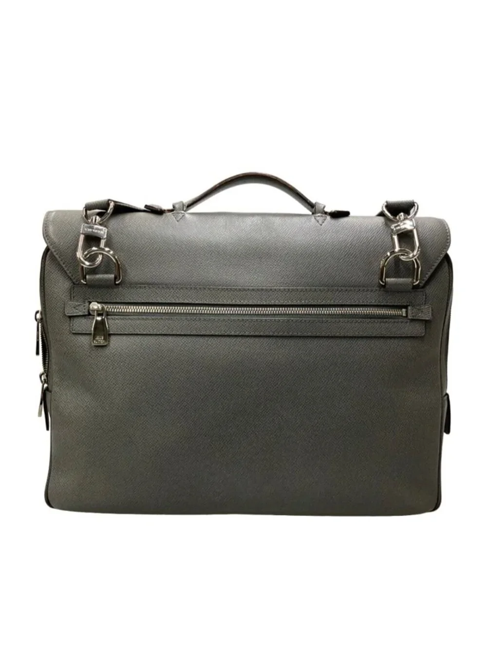 Louis Vuitton Briefcase Shoulder Bag Business 2-Way Crossbody Vasili PM Taiga